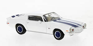 101-19912 - H0 - Chevrolet Camaro Z 28 weiss, dunkelblau, 1966